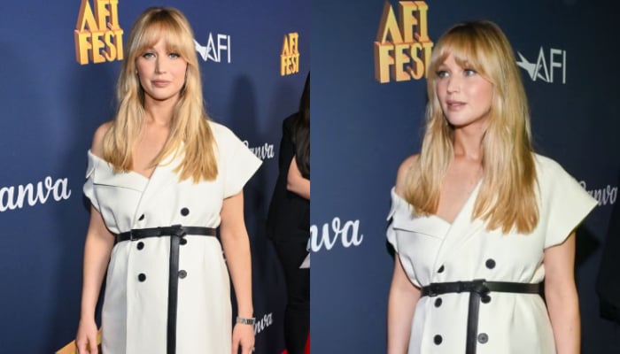 Jennifer Lawrence attends first red carpet after pregnancy announcement