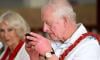 King Charles appears confused while drinking kava in Samoa