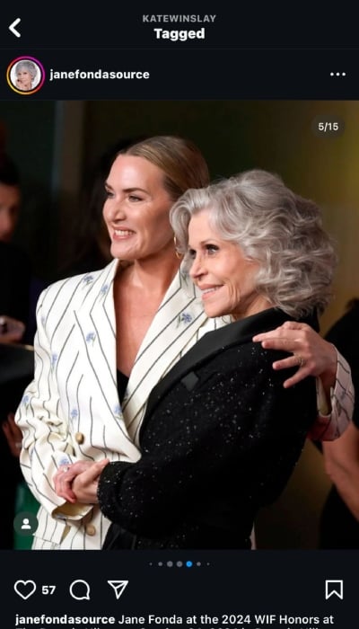 Kate Winslet showers praise on Jodie Foster at 2024 Women in Film Honors