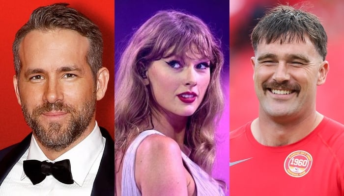 Ryan Reynolds takes hilarious dig at Travis Kelce, Taylor Swift during a show