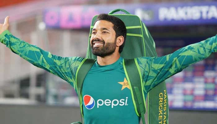 Wicket-keeper batter Mohamammad Rizwan gestures during a practic session in an undated image. — Pakistan Cricket Board (PCB)