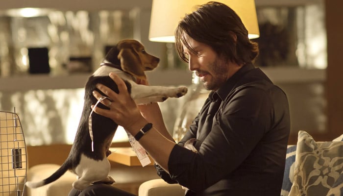 Keanu Reeves take on the puppy death scene