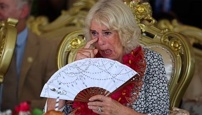 Queen Camilla reacts as Charles vows to return to cherished region.