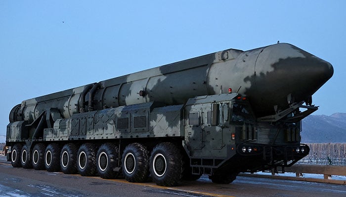 A view of a missile launcher as North Korea conducts what it says is a drill to launch a Hwasong-18 intercontinental ballistic missile at an unknown location December 18, 2023 in this picture released by the Korean Central News Agency (KCNA). — Reuters