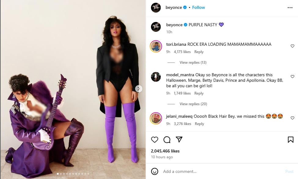 Beyoncé goes all out in unexpected Halloween update