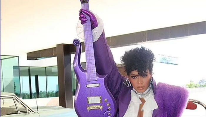 Queen Bey channels Prince and Apollonia in daring Halloween look.