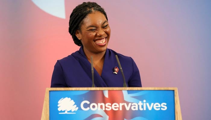 Kemi Badenoch smiles on the day she was announced as the new leader of Britains Conservative Party, in London, Britain, November 2, 2024. — Reuters