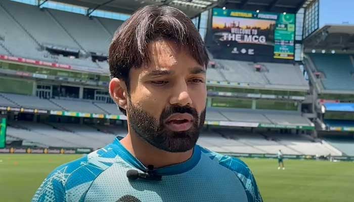 Pakistans captain Mohammad Rizwan speaks during a media talk at the MCG ahead of the ODI sereis against Australia on November 3, 2024. — Screengrab via YouTube@pakistancricket