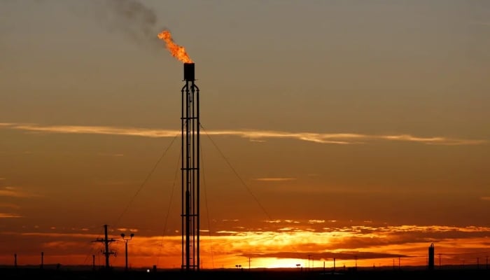 A gas flare in Loving County, Texas, US. —Reuters/ File