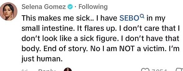 Selena Gomez gives stern response to body-shaming trolls