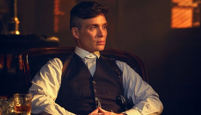 Cillian Murphys face is stained with blood as he returns as Tommy Shelby