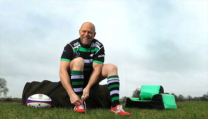 Mike Tindall celebrates Rugby stars.