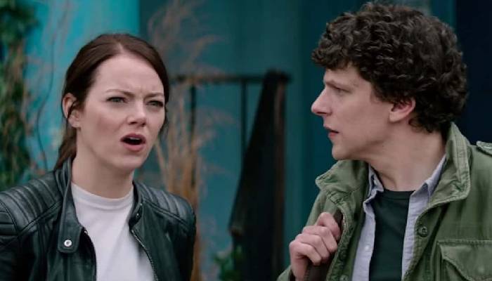 Jesse Eisenberg and Emma Stone first met on the set of 2009s cult classic zombie comedy, Zombieland