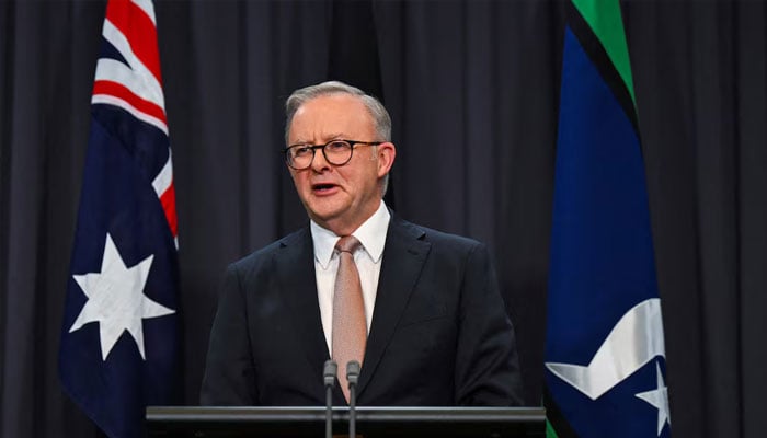 Australian Prime Minister Anthony Albanese speaks during a press conference at the Parliament House in Canberra, Australia, June 17, 2024. — Reuters