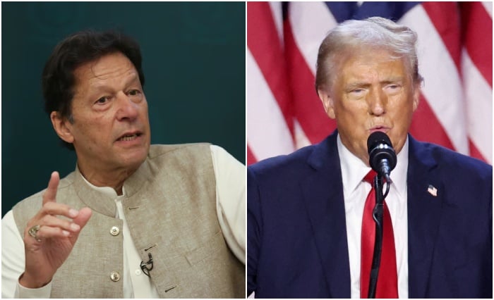 PTI founder Imran Khan (left) and US President-elect Donald Trump. — Reuters/File