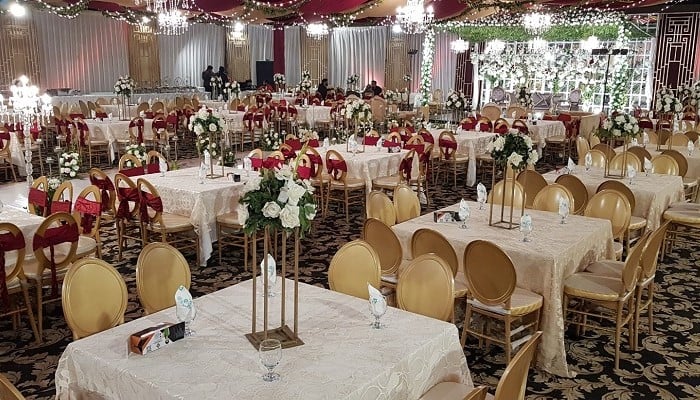 An image of a wedding hall. — Facebook