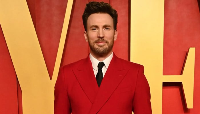 Chris Evans shocks fans with new look at Red One promotion in London