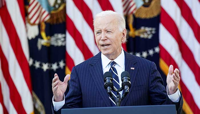 US President Joe Biden delivers remarks on 2024 election results and upcoming presidential transition of power, in Rose Garden of White House in Washington, US, November 7, 2024. — Reuters