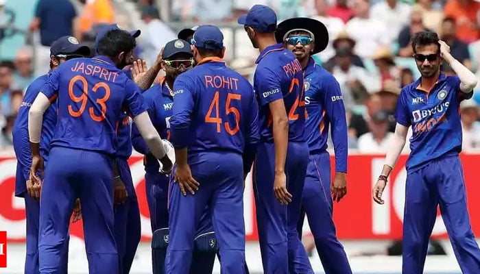 Indian cricketers in the field at the Oval in England. — AFP/File