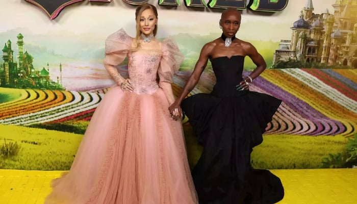 Ariana Grande, Cynthia Erivo cast spell on Wicked premiere red carpet