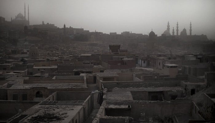 This picture shows a view of an old cemetery in Cairo on February 15, 2011. — AFP