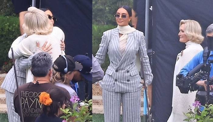 Kim Kardashian appears in good spirits while filming All’s Fair: Photos