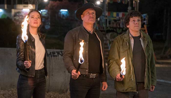 Zombieland also stars Woody Harrelson and Jesse Eisenberg