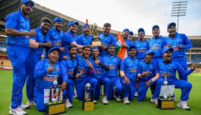 Winning India blind team squad of T20 World Cup 2022. —Facebook/ @Cricket4Blind/ File