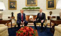 Triumphant Trump Returns To White House To Meet Biden