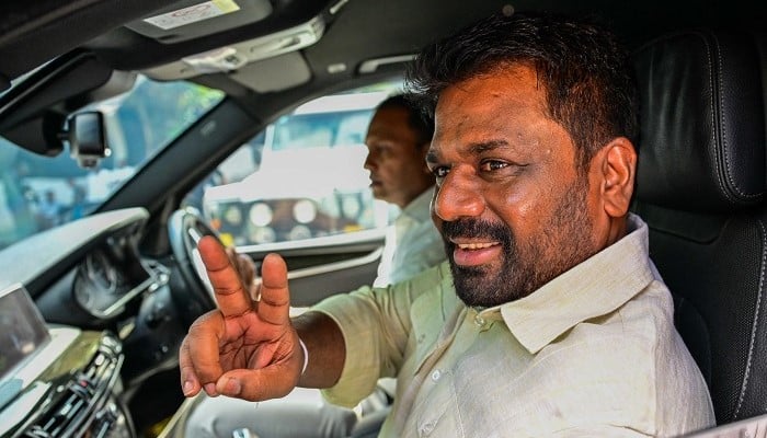 Sri Lankan President Anura Kumara Dissanayake after casting his ballot  in Colombo on November 14, 2024. — AFP