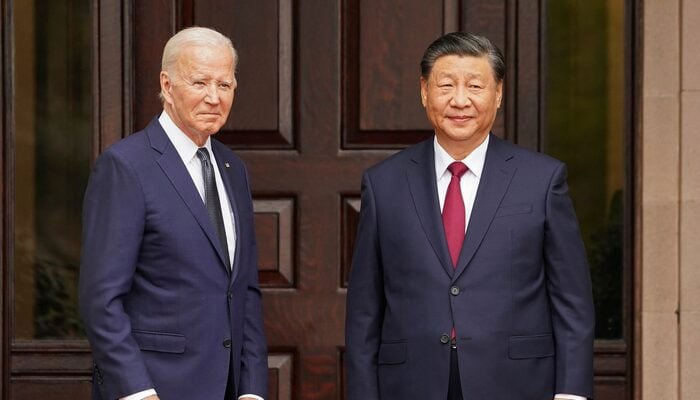 US President Joe Biden meets with Chinese President Xi Jinping at Filoli estate on the sidelines of the Asia-Pacific Economic Cooperation (APEC) summit, in Woodside, California, US on November 15, 2023. — Reuters