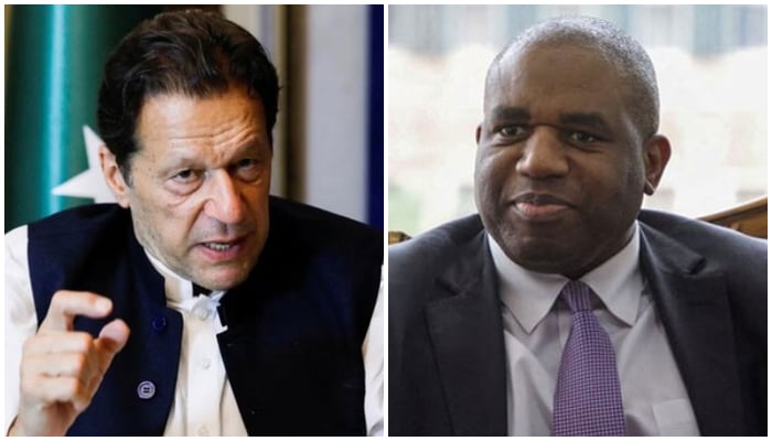 Former prime minister and PTI founder Imran Khan (left) and Britains Foreign Secretary David Lammy. — Reuters/File