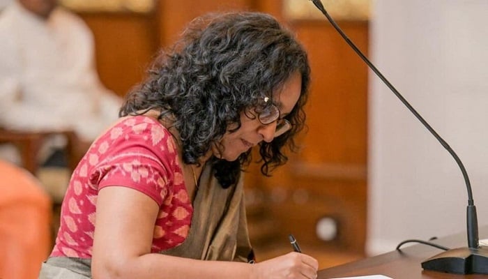 Sri Lankan Prime Minister Harini Amarasuriya during her swearing-in ceremony, in Colombo, Sri Lanka, September 24, 2024. — Reuters