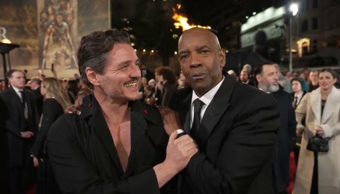 Denzel Washington, Pedro Pascal turn heads with awkward encounter