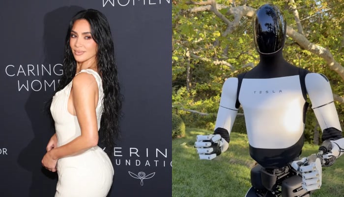 Kim Kardashian fans react to Tesla robot