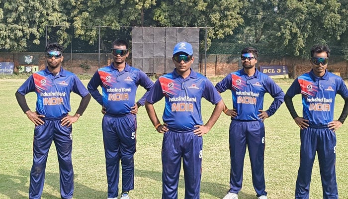 Indian blind cricket team. — Facebook/Cricket Association for the Blind in India