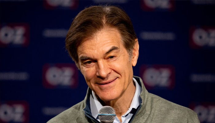 Mehmet Oz speaks at a campaign event in York, Pennsylvania, US, February 5, 2022. — Reuters