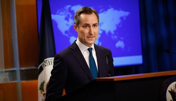 US State Department spokesperson Matthew Miller at the US State Department on October 01, 2024 in Washington, DC. — AFP