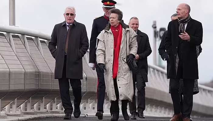 Princess Anne officially opens the largest rolling bascule bridge in the world