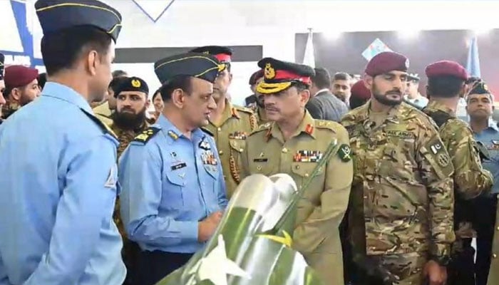 Chief of Army Staff (COAS) General Asim Munir visits 12th edition of the International Defence Exhibition and Seminar (IDEAS) at the Expo Centre in Karachi, November 20, 2024. — ISPR