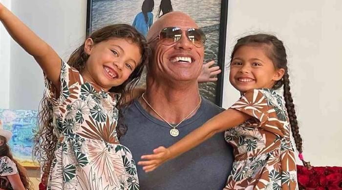 Dwayne Johnson's daughters follow in father's footsteps: 'my two tornados'