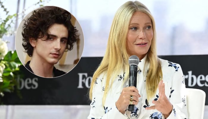 Gwyneth Paltrow and Timothee Chalamet appear in the upcoming film Marty Supreme