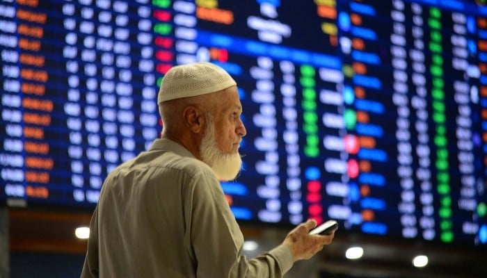 Brokers are busy in trading at Pakistan Stock Exchange (PSX) in Karachi on Wednesday, October 23, 2024. — PPI