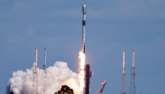 A SpaceX Falcon 9 rocket is launched, carrying 23 Starlink satellites into low Earth orbit in Cape Canaveral, Florida, US, May 6, 2024. — Reuters