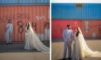 Islamabad Couple Poses In Bizarre Wedding Photoshoot Amid PTI Protest