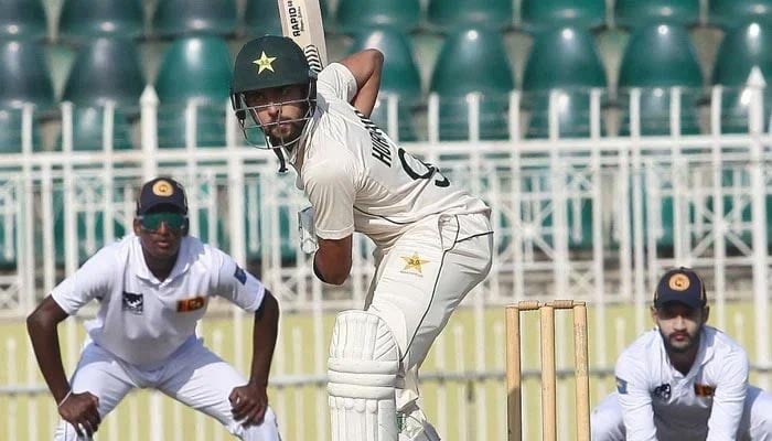 Pakistan Shaheens captain Mohammad Huraira in action against Sri Lanka A. — PCB