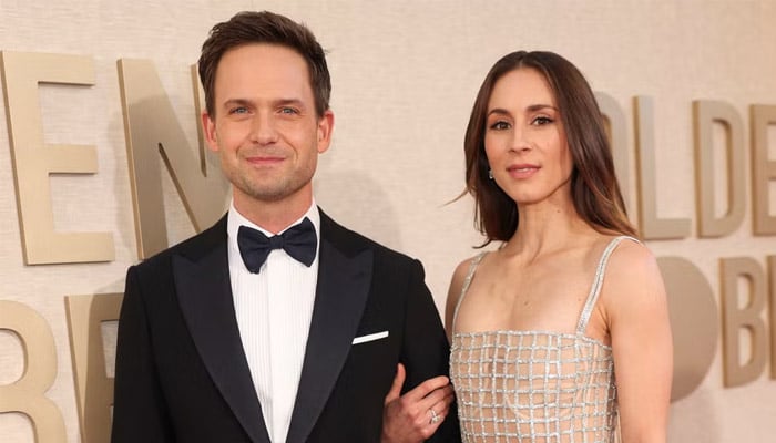 Patrick J. Adams tied the knot with  Troian Bellisario in 2016