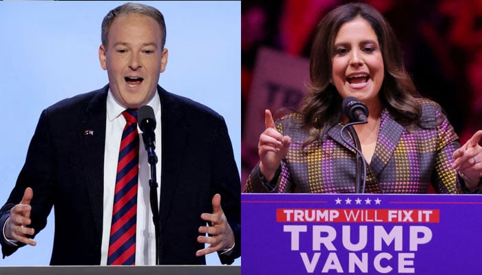 Elise Stefanik, (right) a Trump loyalist congresswoman and Lee Zeldin, (left) Trumps pick to lead the Environmental Protection Agency. —Reuters/file