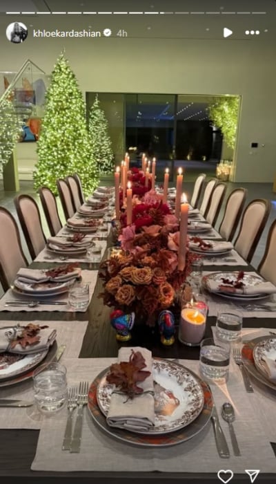 Khloe Kardashian shares rare photos from Thanksgiving celebrations