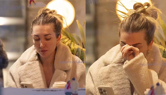 Liam Paynes girlfriend Kate Cassidy bursts into tears as she breaks cover